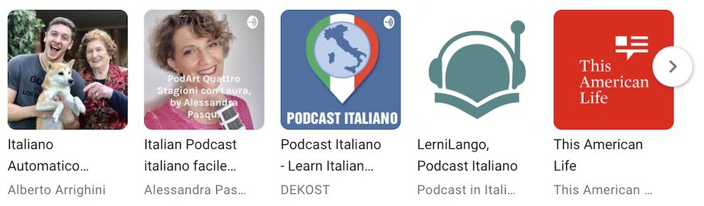 Podcasty na italštinu